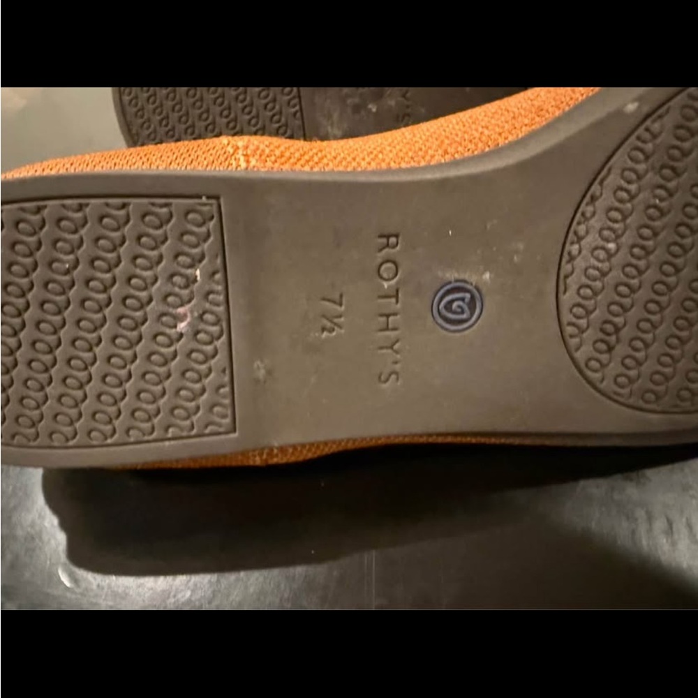 Rothy's Women's Orange Flats 7.5 - Picture 3 of 4